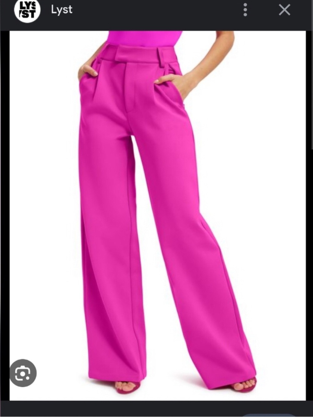 ⚡️FLASH SALE!✨ 🩷 ✨NEW!✨ RARE Good American Scuba Trousers Fuchsia Pink Size 2!